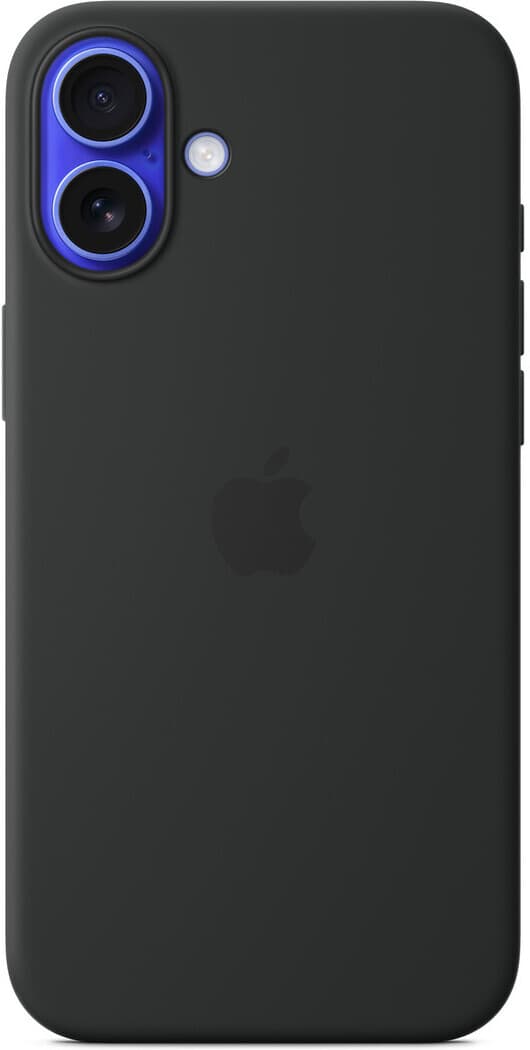 Apple iPhone 16 Plus silikonfodral med MagSafe, svart