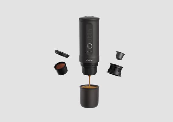 Outin Nano reskaffebryggare, Space Grey