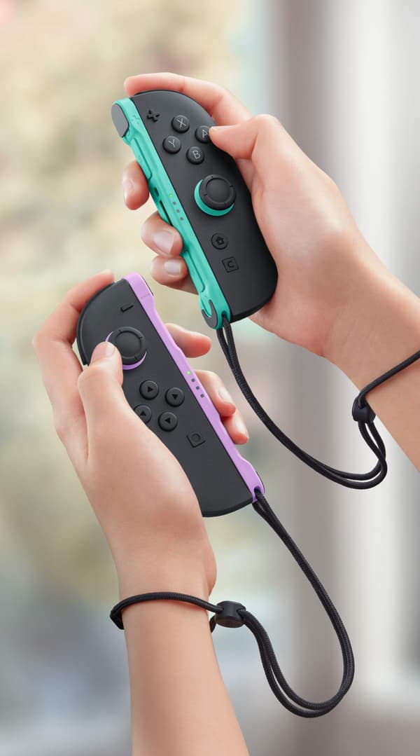Nintendo Joy-Con 2 Par spelkontrollpar, lila och ljusgrön, Switch 2
