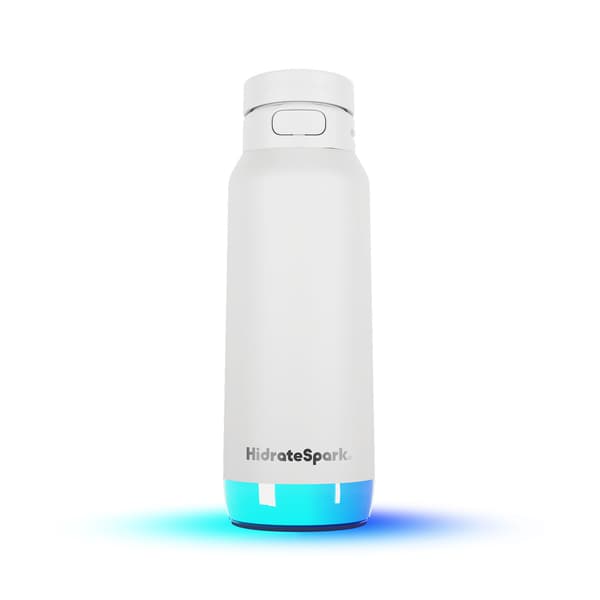 HidrateSpark PRO 2 smart vattenflaska med sugrör, 0,95 l, vit