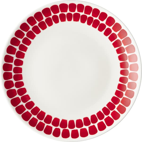Arabia Tuokio -tallrik 26 cm, röd