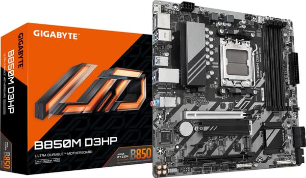 Gigabyte B850M D3HP Micro-ATX-moderkort, AM5