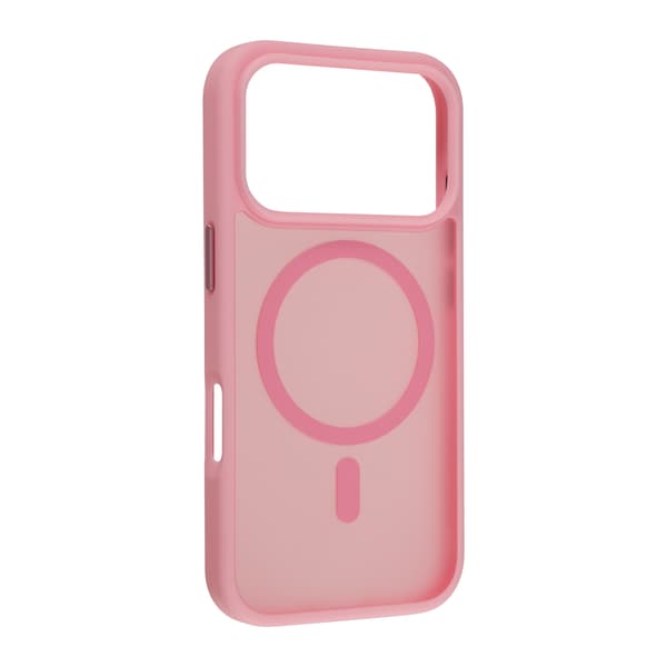 FoneKit MagSafe-kompatibelt Soft Touch skyddsfodral, iPhone 17 Pro, rosa