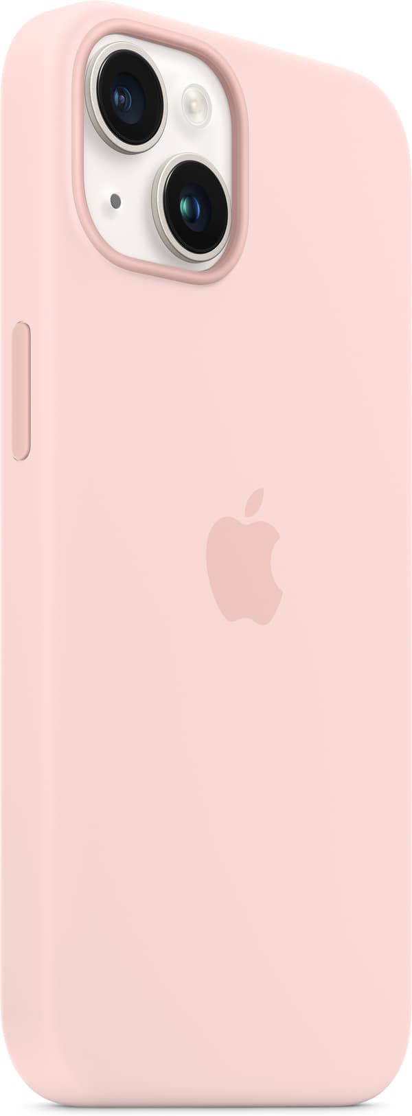 Apple iPhone 14 silikonskal MagSafe, kalkfärgad rosa