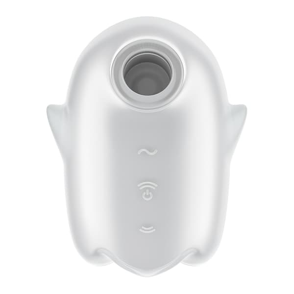 Satisfyer Glowing Ghost sug- och vibrationsleksak, vit