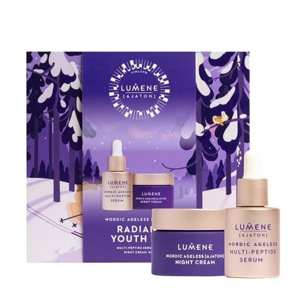 Nordic Ageless Ajaton Radiant Youth Set – serum 30 ml + ansiktskräm 50 ml