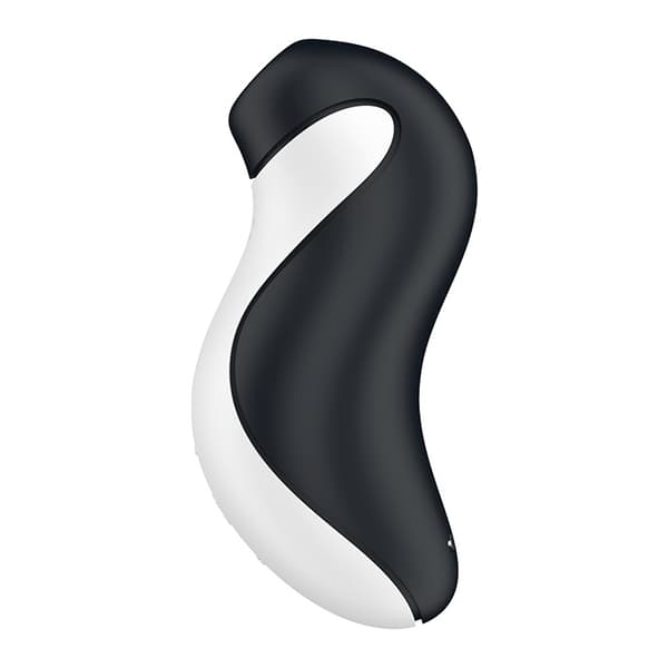 Satisfyer Orca klitorisstimulator med luftvågor och vibration, svart/vit