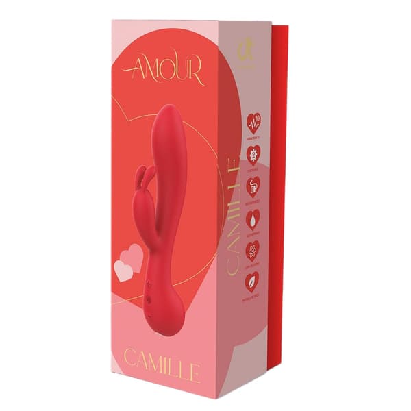 Amour Rabbit Vibe Camille rabbitvibrator, röd