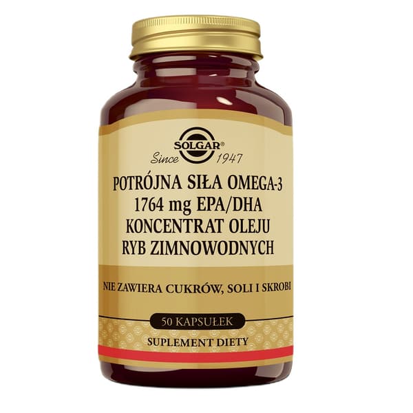 Solgar Triple Strength Omega-3 kosttillskott, 50 kapslar