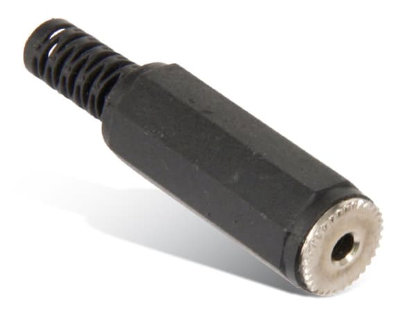 Sconn Maximum Connectivity 2.5 mm stereo jack coupler svart