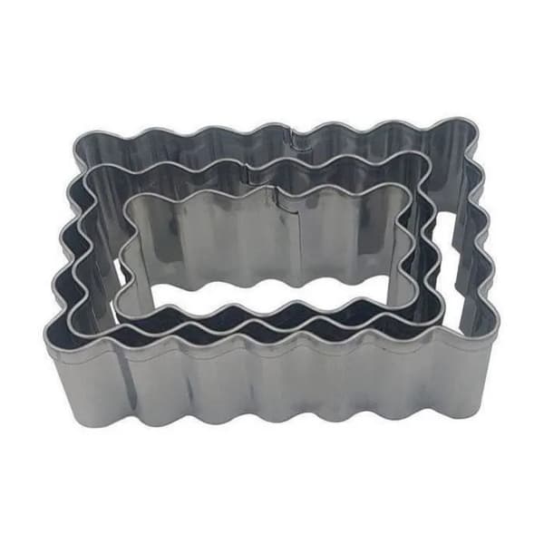 Patisse rektangulära kakformar 3-pack 6.5 cm