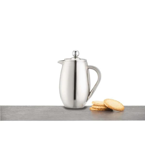 La Cafetière double-walled coffee pres 350ml Silver