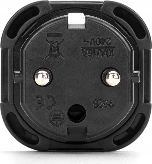 Montis mt-122-c rejseadapter AC-stik sort