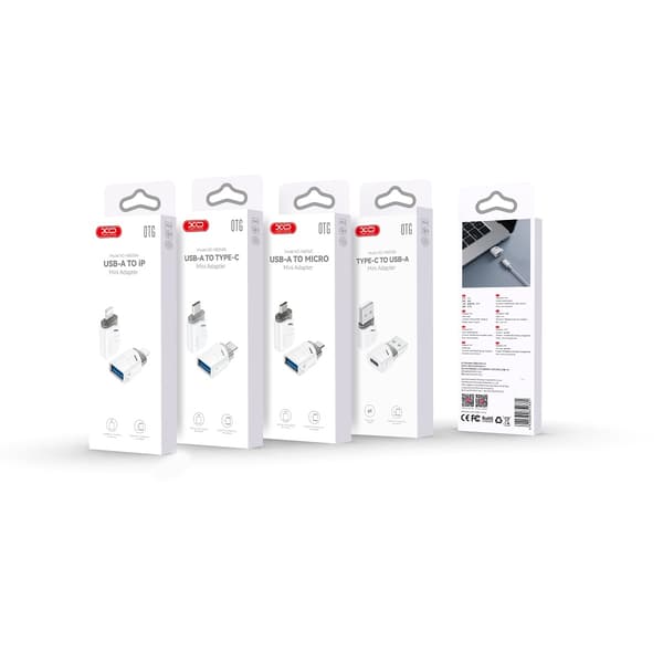 XO NB256B USB till USB-C adapter vit
