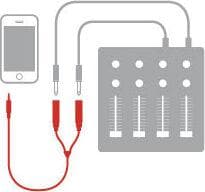 IK Multimedia iline mono output splitter 60 cm musta