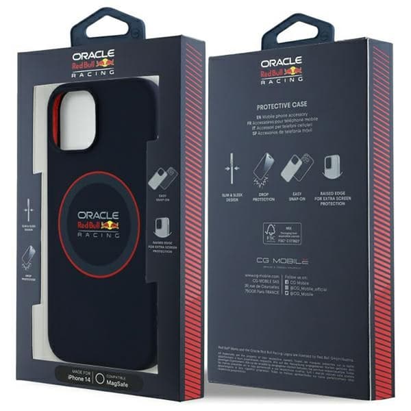 Red Bull RBHMP14S24SIILVR iPhone 14 silikonetui