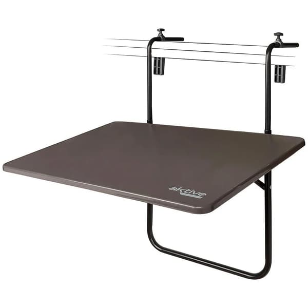 Aktive folding balcony table grå 60x40cm