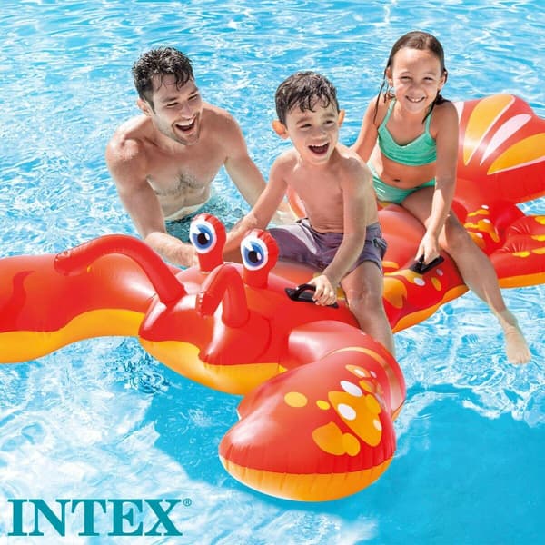 Intex Ilmapatja rapu punainen ja keltainen