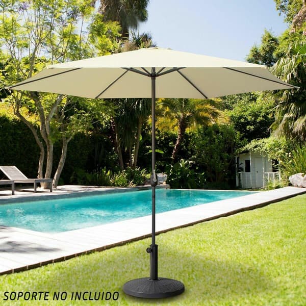 Aktive hexagonal parasol 300 cm creme