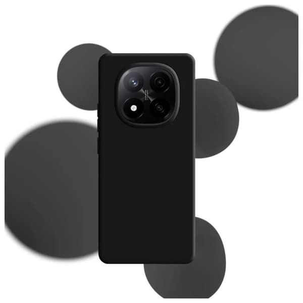 3MK Musta silikonikuori Xiaomi Redmi Note 14 Pro+:lle
