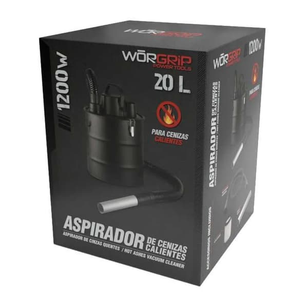 wörgrip wōrgrip ashdammsuger 1200W 20L Sølv