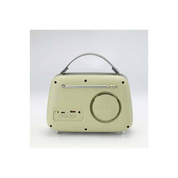 Halterrego radio retro vert oliven med Bluetooth 5.0