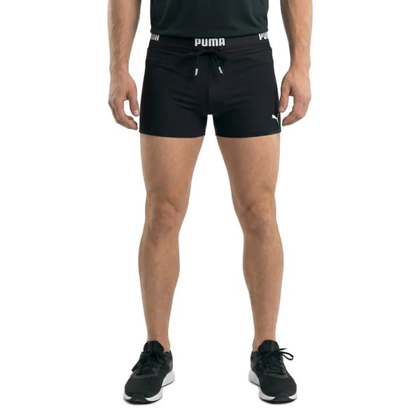 PUMA svømning mænd logo badebukser sort