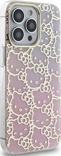 Sourcing iPhone 14 Pro Hello Kitty IML Gradient Electrop Crowded Kitty Head Case - Rosa