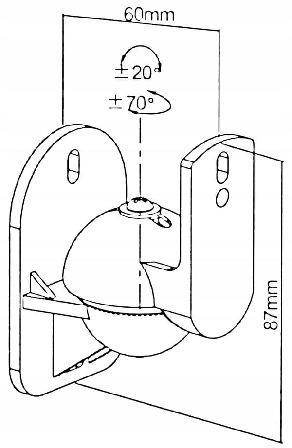 Brateck SB-24 högtalarfäste 2-pack