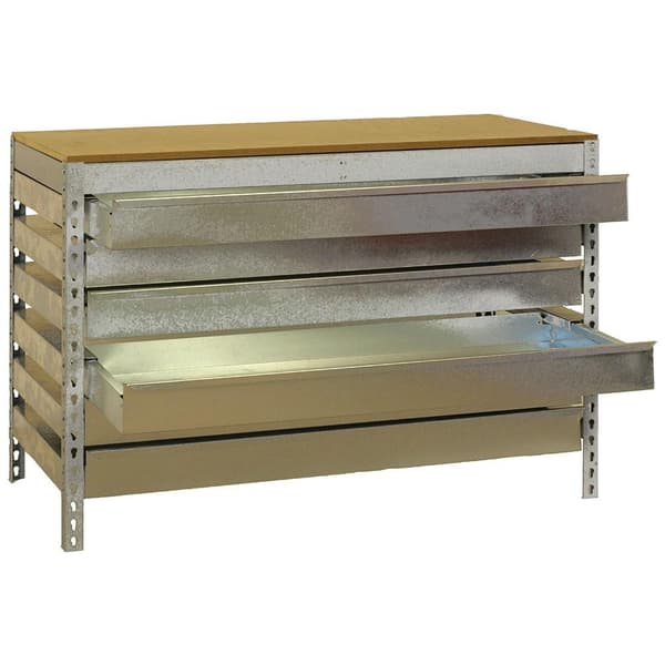 Simonrack bt5 box6 arbejdsbænk Galvaniseret/træ
