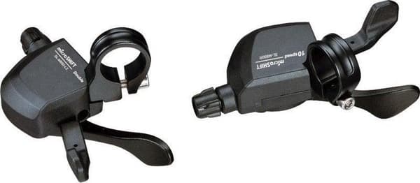 microSHIFT XLE 2x10 Xpress Trigger gearskifte i aluminium sort