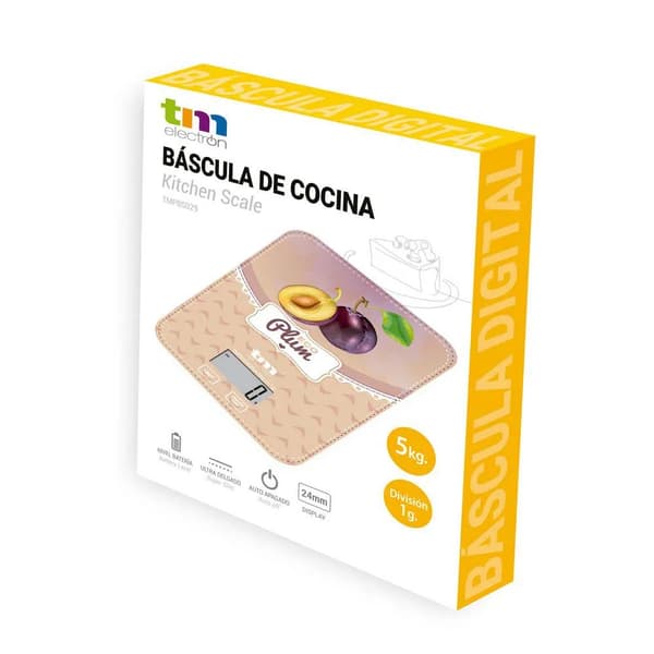 TM Electron Eco Plum köksvåg 5 kg digital multicolor
