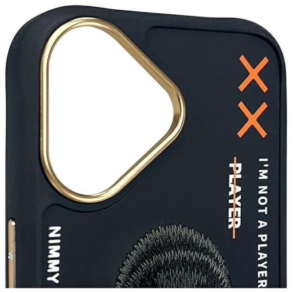 Metelli Nimmy Cool&Cute 2.0 Monkey iPhone 16 - musta silikoni
