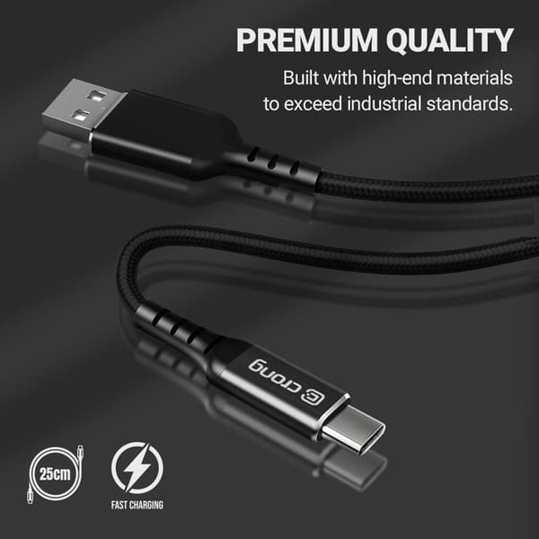 Crong Armor Link USB-C kaapeli 60W 25cm