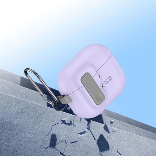 Tech-Protect Slim Hook Etui til AirPods 4 Lilla