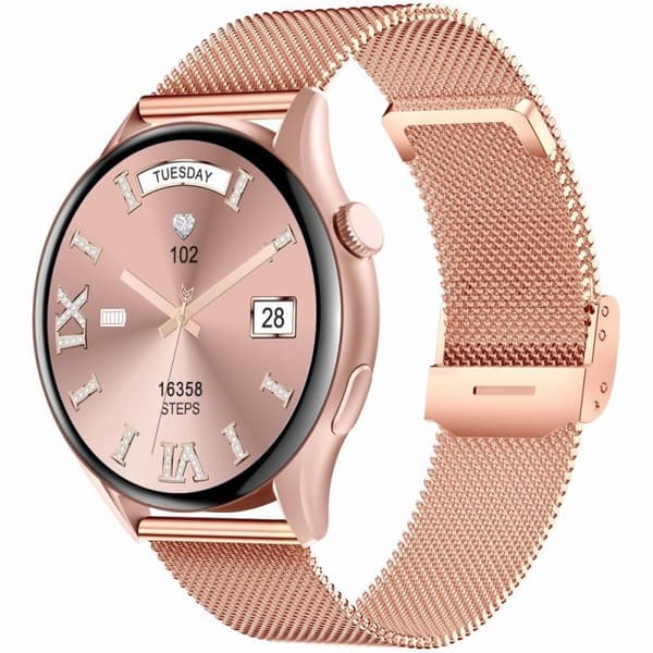 Gravity GT11-6 Smartwatch Rosaguld/Silikonrem