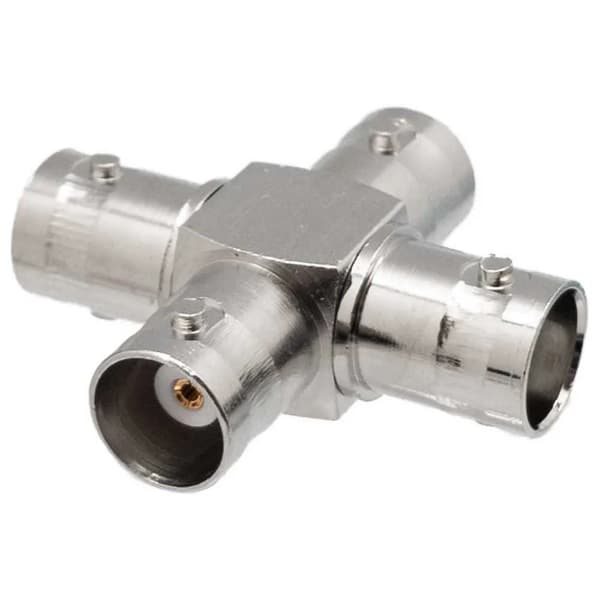 Euroconnex 2236 4f BNC Adapter 4 pins Sølv