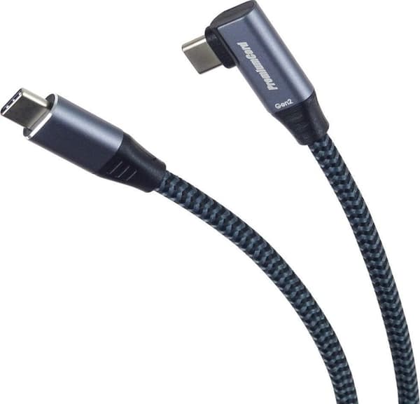 PremiumCORD USB-C kabel grå 3 meter 100W 20 Gbit/s