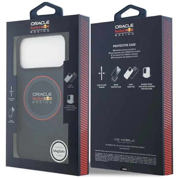 Red Bull Silicone Red Ring MagSafe iPhone 17 Pro Max Navy Blue