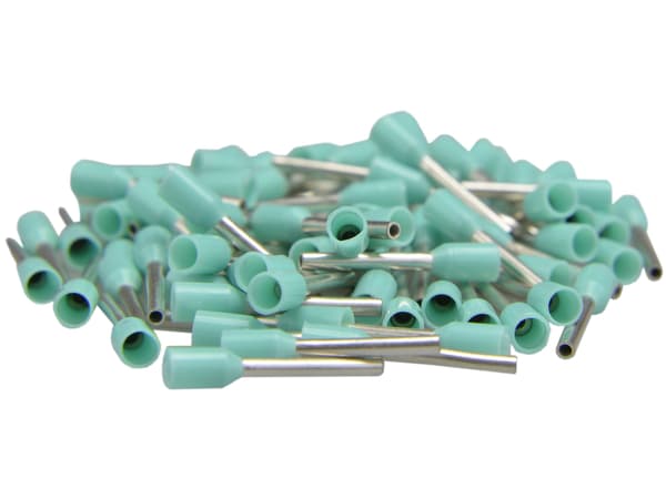 Erko te 0.34-8 turkis isoleret kabelterminal 100-pack