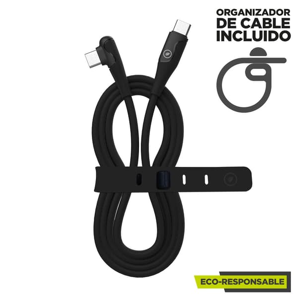 Muvit mc133-r USB-C kabel 3A/60W 1.2m sort