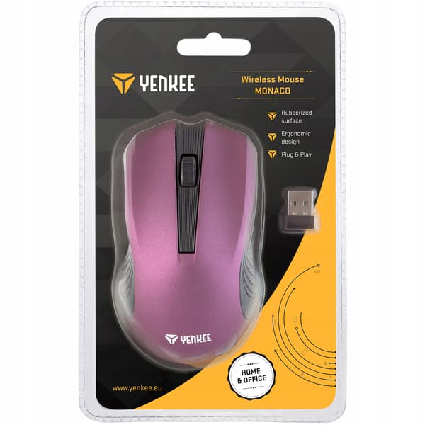 Yenkee Monaco trådlös mus Violet 1000 DPI