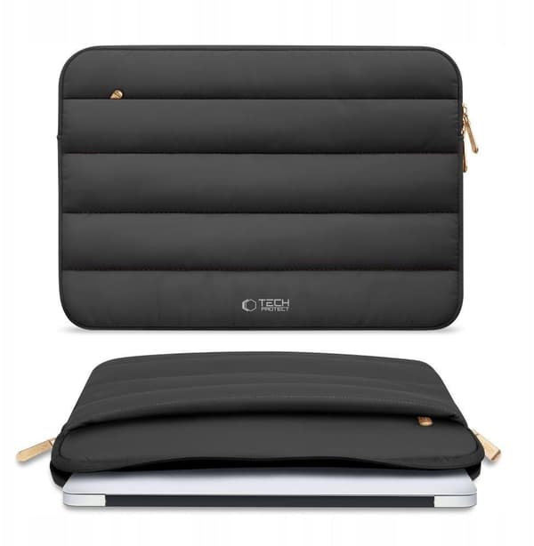 Tech-Protect Fluffy sort laptoptaske