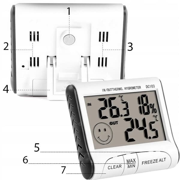 retoo dc102 digital väderstation vit