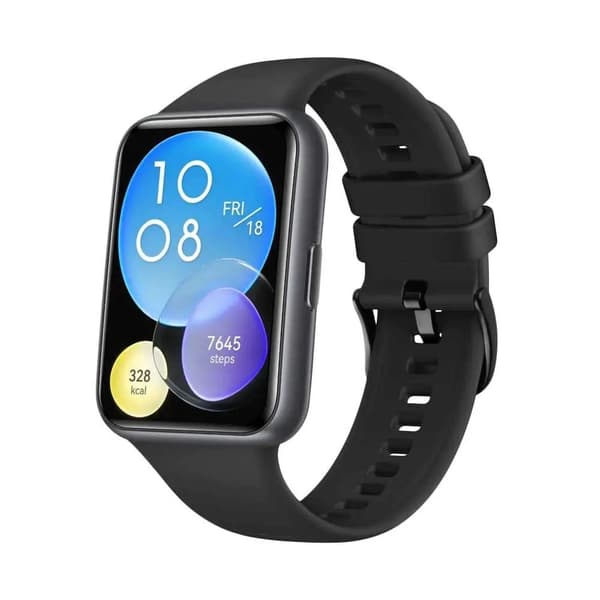 FIXED silikonearmbånd Huawei Watch FIT2 sort