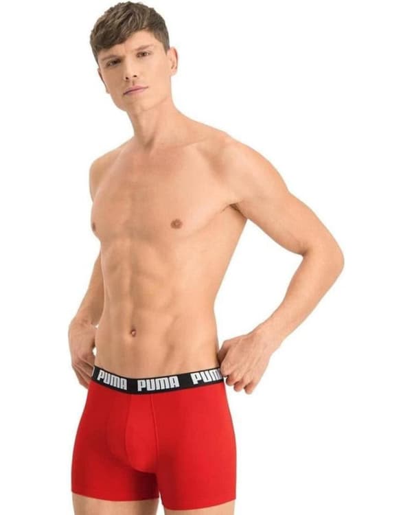 PUMA everyday basic boxers Rød/Sort