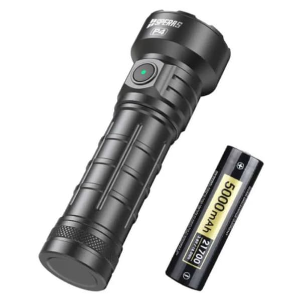 Speras P4 LED-taskulamppu 4000 lumen Hopea