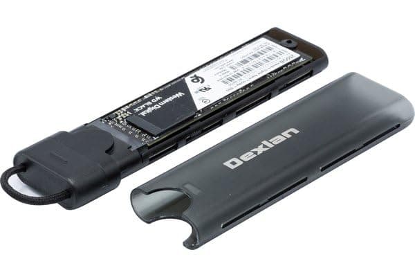 Dexlan m.2 ssd-kotelo ulkoinen SSD-kotelo USB-C 2TB