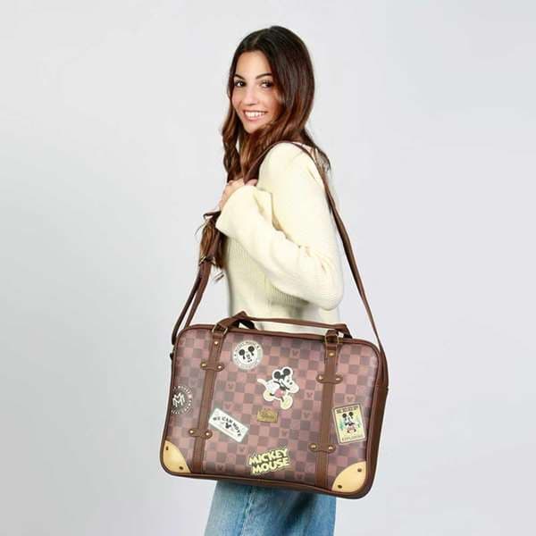 Disney mickey mouse journey laptoptaske brun