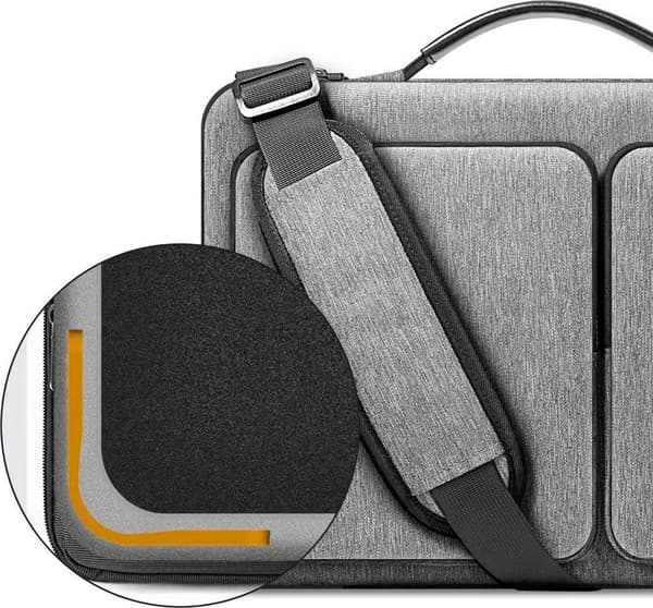 Tech-Protect Defender grå laptoptaske